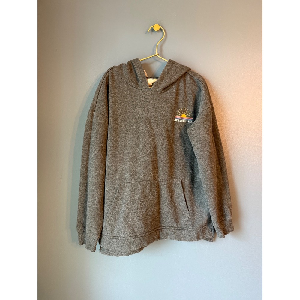 Bixby Nomad Kids Gray‎ Hoodie Sweatshirt Dream Chaser Sun Graphic Size L 12-14